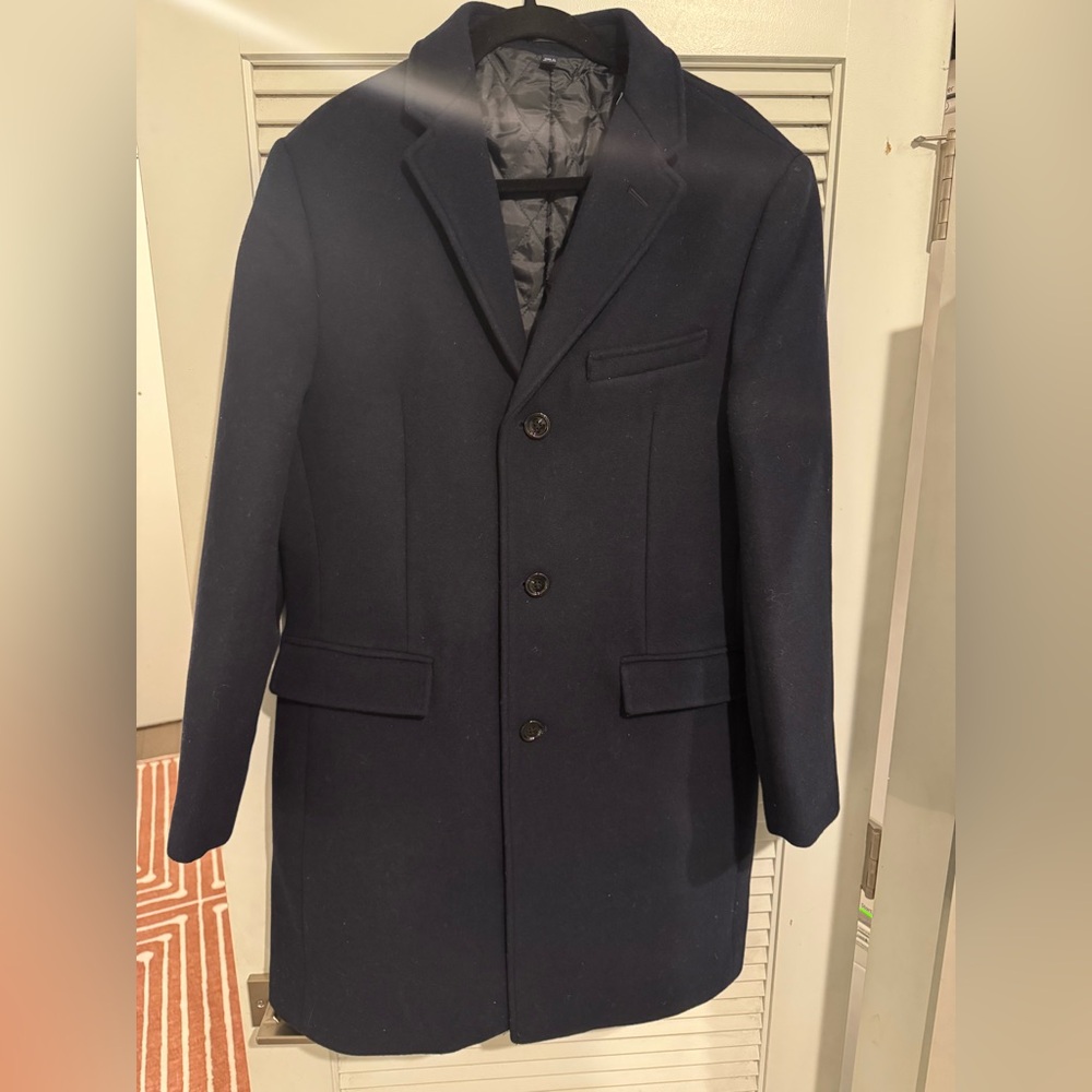 Size 40 J. Crew Thompson Wool Navy Coat NWT